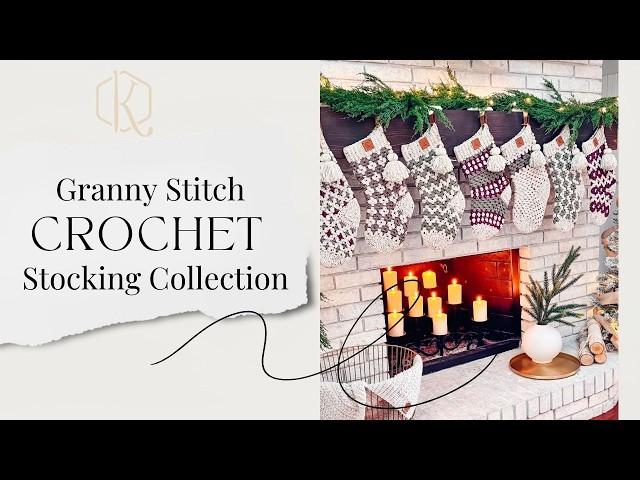 Granny All The Way Stocking Collection! Create Custom Crochet Holiday Decor for Christmas