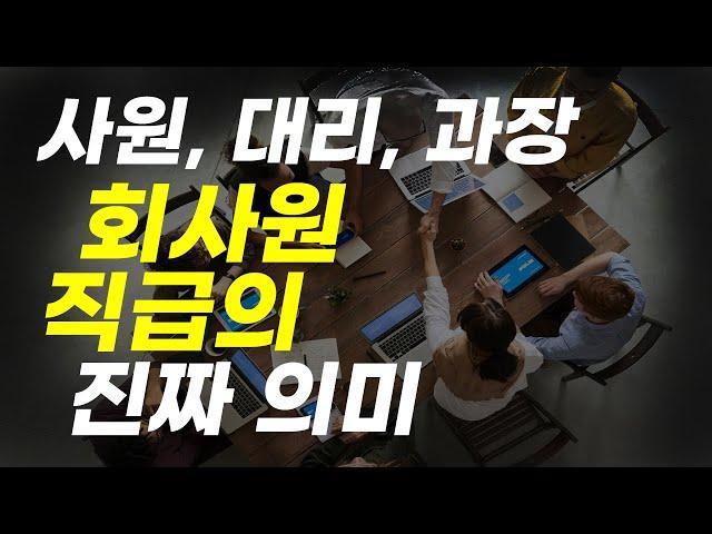 [직장생활백서] 회사원들 직급의 진짜 의미