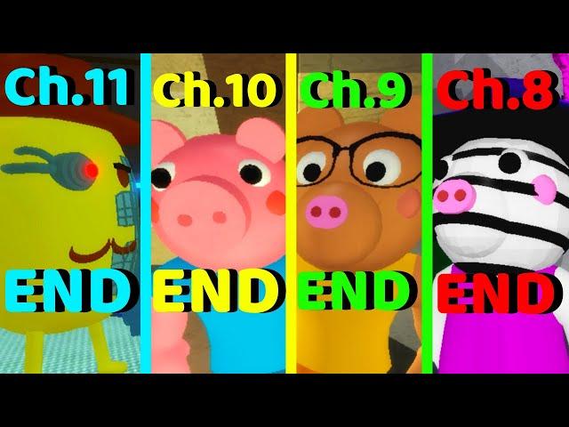 Roblox - All 11 Endings - Piggy!