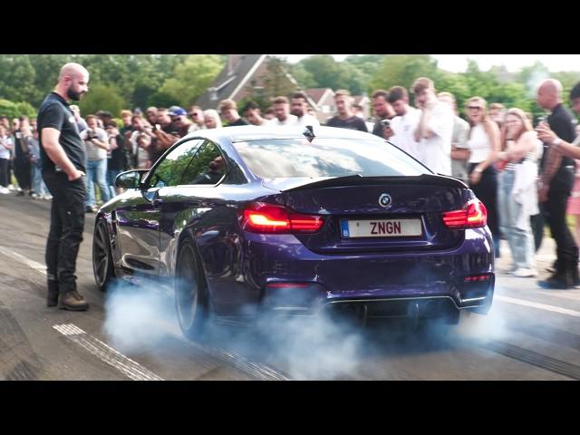 Modified BMW's Leaving Bimmerfest 2024 - BURNOUTS! 1000HP M5 F10, Straightpipe M3 Touring, M5 F90!