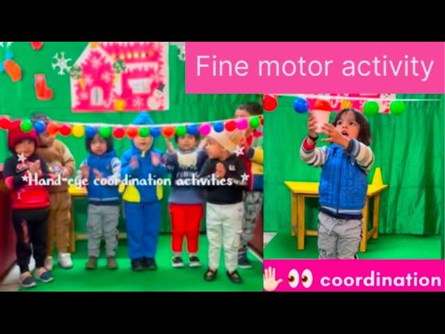 Fine motor activity | Activity for preschooler | Hand-eye coordination activity