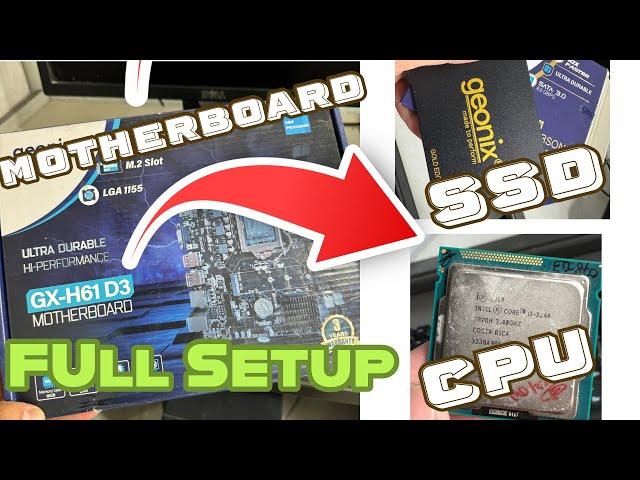 Intel Core i3 Cpu setup with H61 Motherboard & SSD