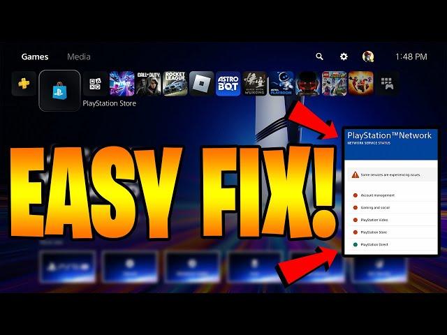 HOW TO FIX PLAYSTATION NETWORK SERVERS DOWN? (EASY FIX)