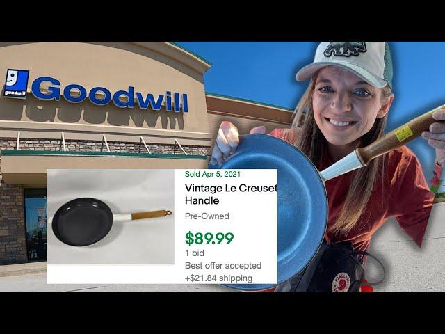 GOODWILL THRIFT WITH ME- eBay Reseller flips USED HARD GOODS into PAYCHECK - Work From Home Mom 2021