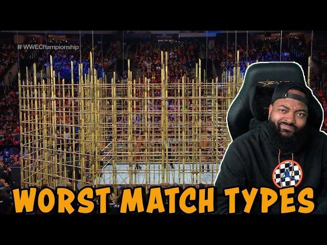 ROSS REACTS TO TOP 10 WORST WRESTLING MATCH TYPES