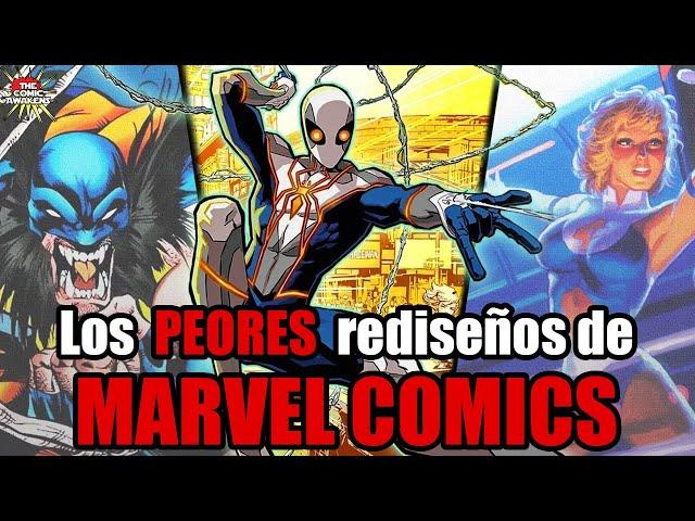 Los PEORES rediseños de Marvel Comics hasta ahora | Parte 1