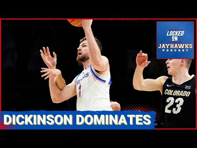 Hunter Dickinson DOMINATES as Kansas Jayhawks Escape Colorado Buffaloes 71-64