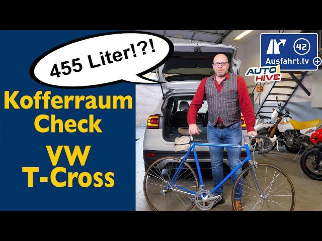 Kofferraum-Check: VW T-Cross - was passt in den Kofferraum? Fahrrad? Leiter? Koffer? Taschen?