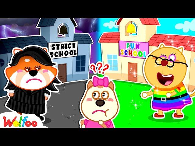 Lucy Survived the World's STRICTEST School  Wolfoo First Day Of School | Wolfoo Channel Official