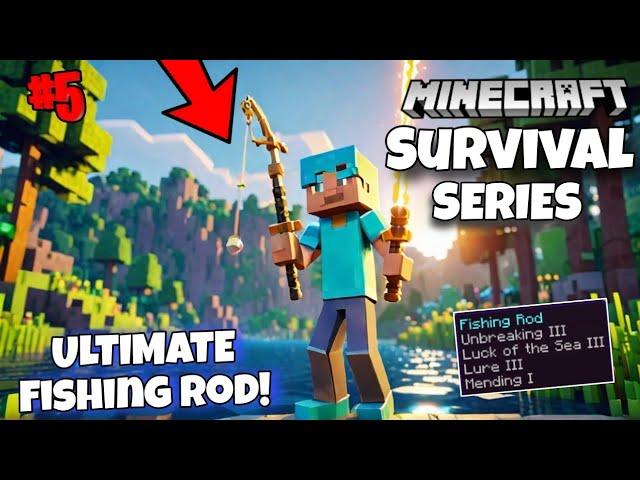 I Cought **INSANE** Fishing Rod in Minecraft Survival Survival Series 1.21!