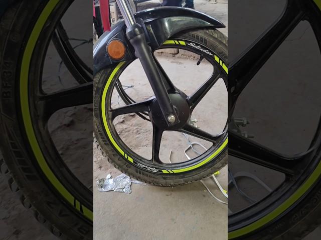 Wheel Radium Sticker Modified All bike's  #modified #youtube #shorts