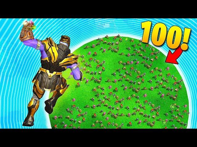 THANOS vs. 100 PLAYERS! - Fortnite Fails & Epic Wins #58 (Fortnite Funny Moments)