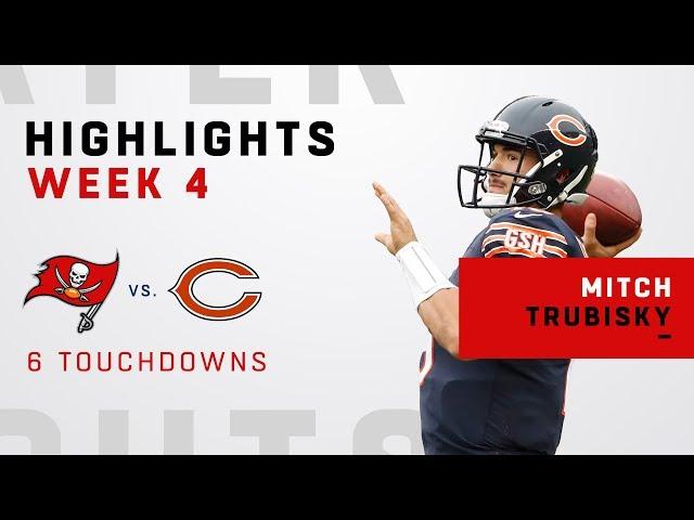 Mitch Trubisky's Tremendous Game w/ 6 TDs!!!