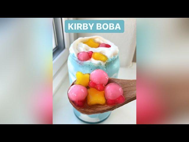 I made KIRBY BOBA! #shorts