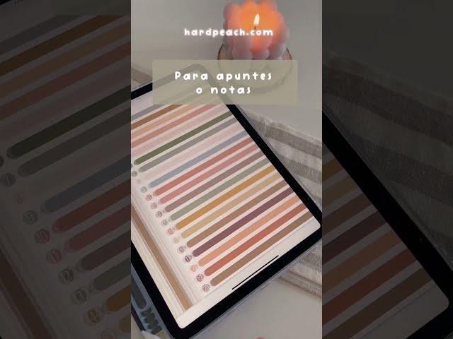 CUADERNO DIGITAL para apuntes perfectos en iPad, iPhone, Mac, Samsung Tab...| HardPeach 