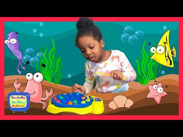 Kyraboo Plays Let’s Go Fishin’ Game  | Learning Your Colors and How to Count