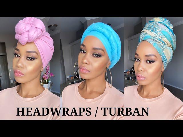  6 Quick & EASY Headwrap/ Turban Styles / Tutorials /Tupo1