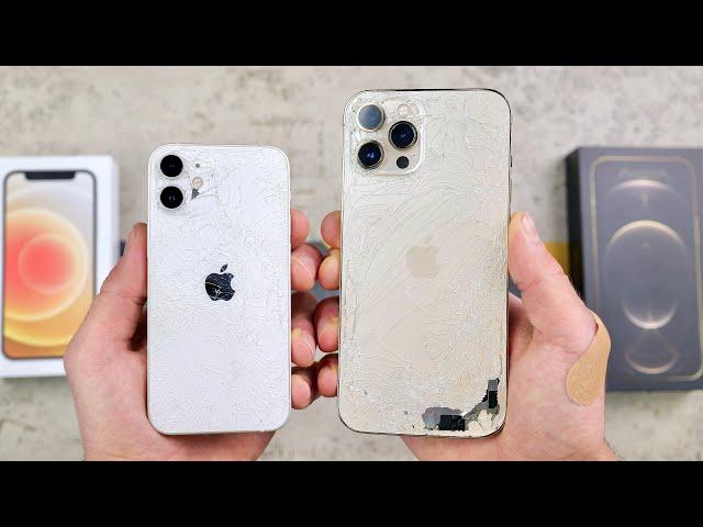 iPhone 12 Mini vs 12 Pro Max DROP Test! Size Matters