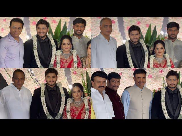 Ex-Minsters KTR , Harish Rao at Talasani Srinivas Yadav Brother Talasani Skylab Yadav Son Reception