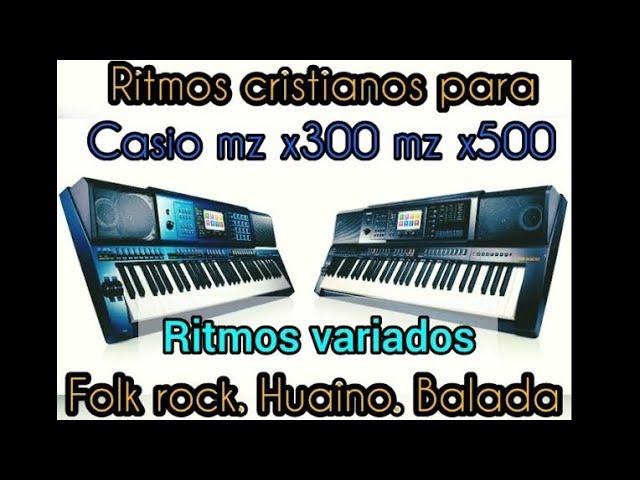 samples, ritmos folk rock para organo teclado casio Mz x500 tutorial formateo carga de ritmos