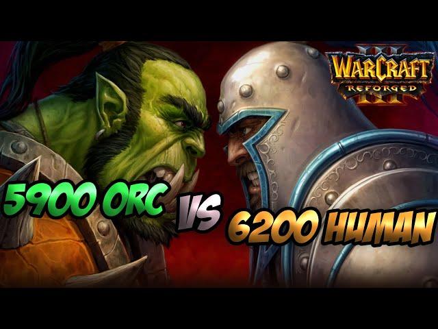 5900 MMR Orc vs 6200 MMR Human (Reforged Warcraft 3 )