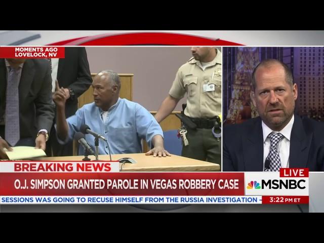 Ross C. Goodman, Esq. of Goodman Law Group Talks About O.J. Simpson's Parole on MSNBC