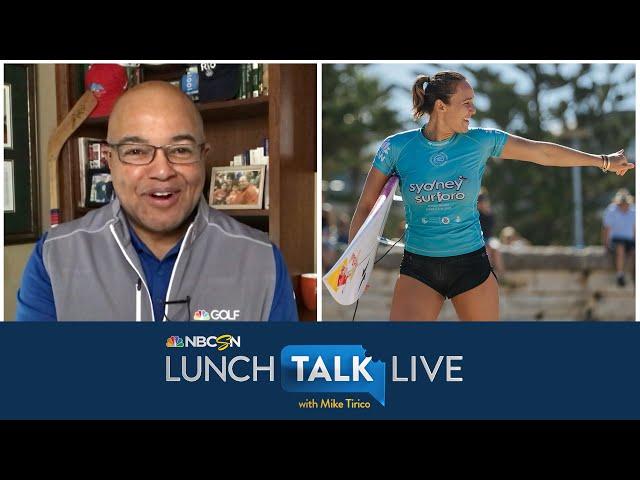 Surfing champ Carissa Moore carrying Olympic momentum into 2021 | Lunch Talk Live | NBC Sports