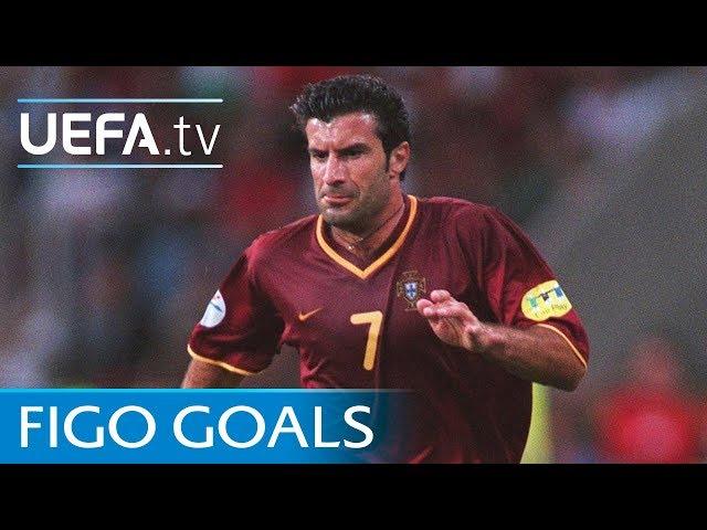 Luís Figo: Watch five of his greatest goals