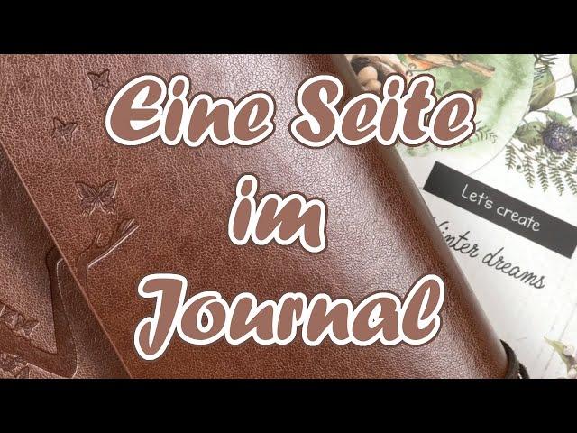 Eine Seite im Journal || Kreativ Tagebuch 2024 ||  Tedi und Action Block