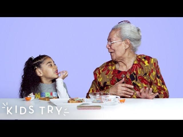 Kids Share Their Favorite Snacks With Their Great Grandparents | Kids Try | HiHo Kids