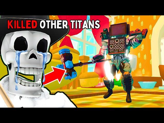 TITAN TITAN MAN Has EVERY TITAN POWER!! (Toilet Tower Defense)