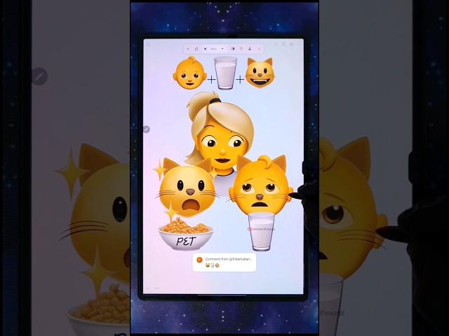  emoji mixing #digitalart #emojichallenge #funny #shorts