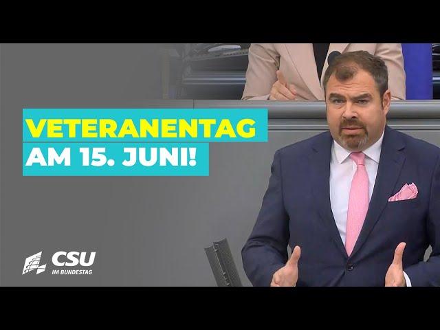 Florian Hahn: Veteranentag am 15. Juni!