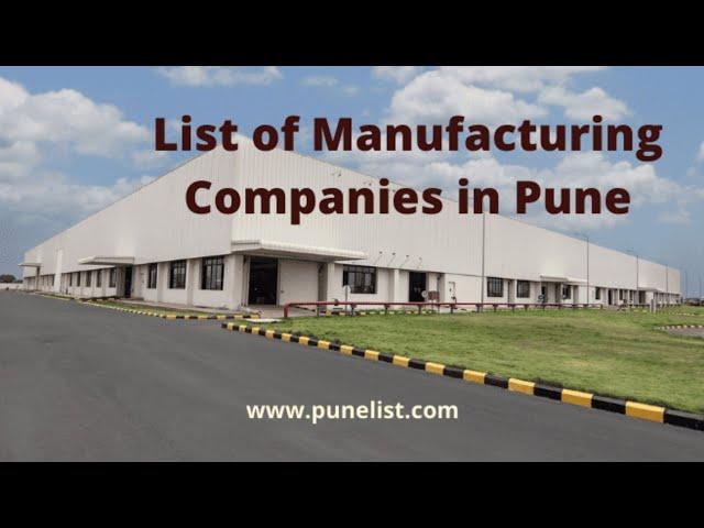 TOP 10 MANUFACTURING COMPANIES IN PUNE||