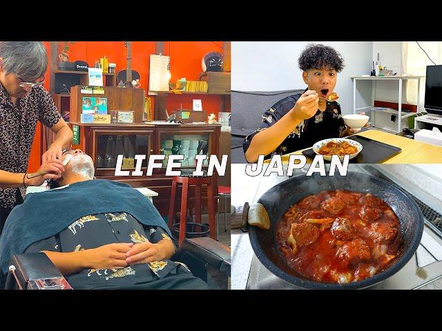 [Vlog] Daily life in Japan I got a new hairstyle and tried Ghibli cuisine!!