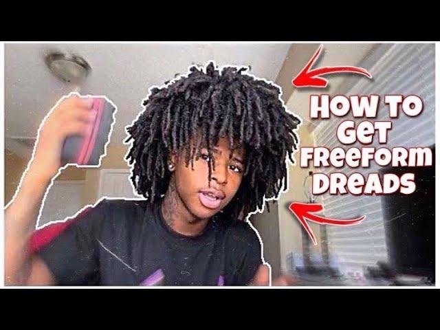 FREE FORM TUTORIAL: Afro with locks pt2