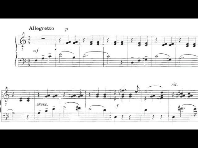 Manuel de Falla - Valse-capriccio (audio + sheet music)