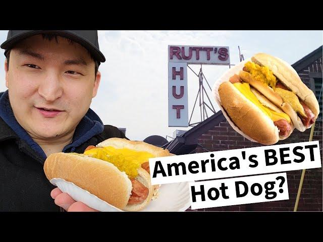 Trying RUTT'S HUT "America's Best Hot Dog!" Worth The Hype?