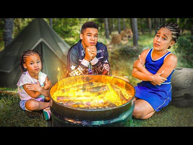 Kids CAMPING WITH NO FOOD and NO ELECTRONICS, They LIVE TO REGRET IT | FamousTubeFamily