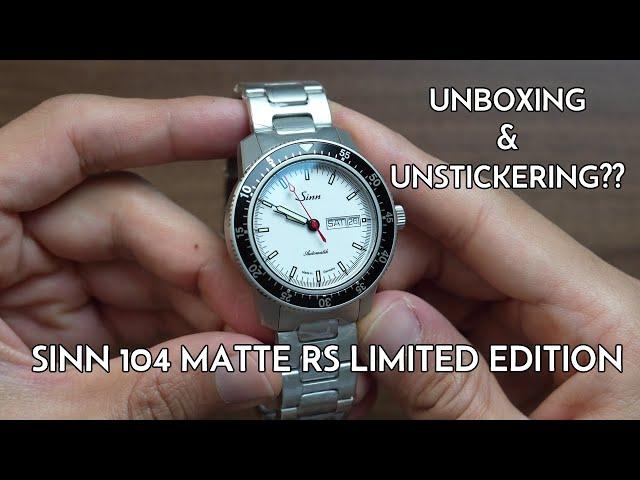 Unboxing Sinn 104 Matte RS (Red Seconds) Limited Edition