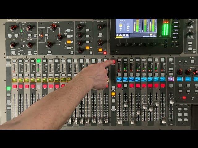 Behringer X32 - Sending an Input to the Main Output and 1 Bus/Monitor