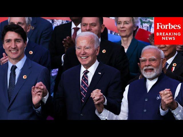 JUST IN: Members Of The G20 Retake Family Photo After Biden & Others Miss Initial Shot