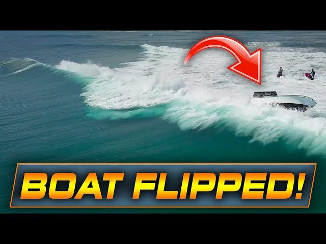 BOAT FLIPS WITH 6 PASSENGERS!! | Boats at Haulover Inlet