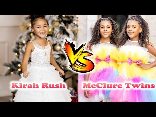 McClure Twins VS Kirah Rush (The Rush Fam) Stunning Transformation | From Baby To Now Years Old