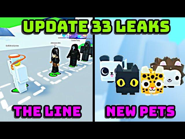  THE LINE EVENT, HUGE PANTHER CAT, AND MORE - UPDATE 33 NEW LEAKS IN PET SIMULATOR 99