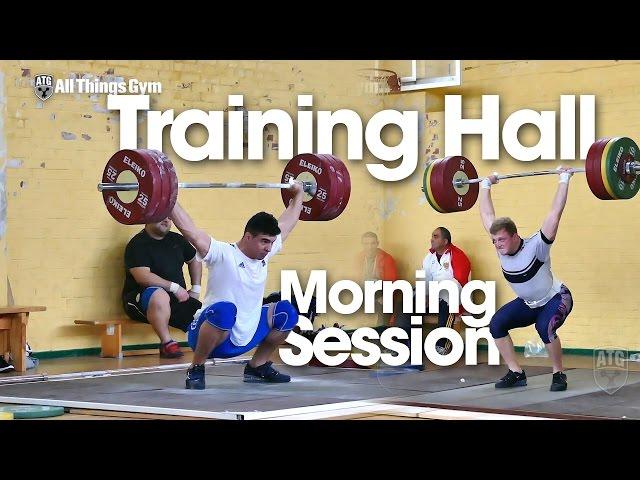 2015 European Junior & U23 Weightlifting Training Hall Morning Session 02.10