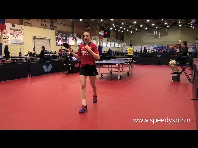 Zironova - Taylakova.Semiinale.Russian Junior Table Tennis Championship 2019. FHD.