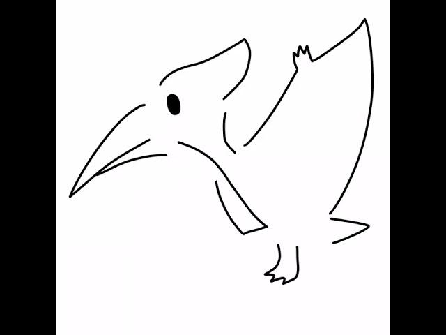프테라노돈 ( #pteranodon ) 친구 그리기 #shorts