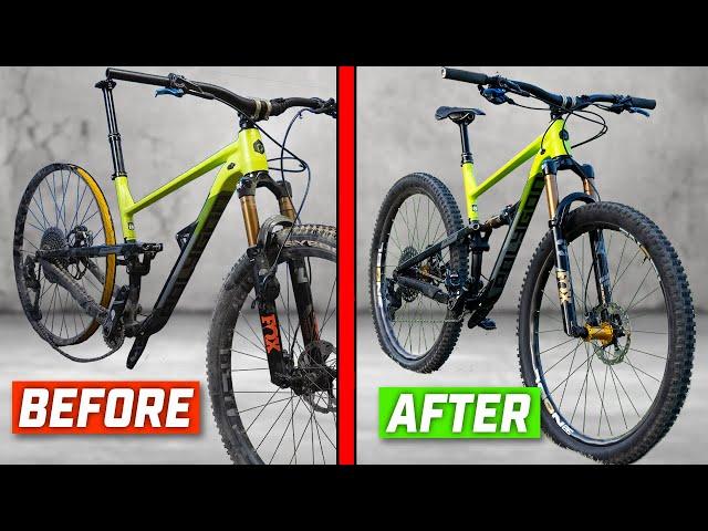 Fixing my trashed budget mountain bike.