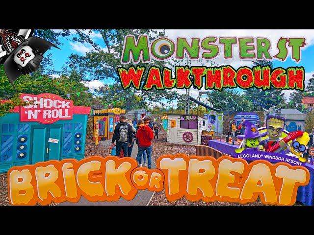 Monster St. Walkthrough at LEGOLAND Brick or Treat Event (Sep 2024) [4K]